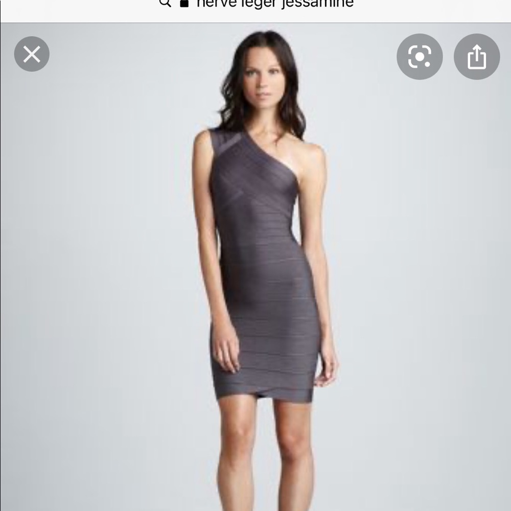 Herve Leger “Jessamine” dress in grey shadow - Picture 5 of 8